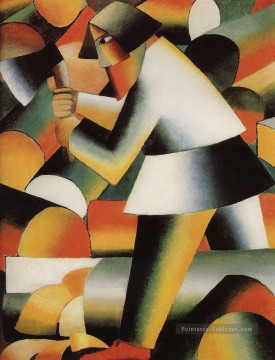 Kazimir Malevich œuvres - bûcheron Kazimir Malevich